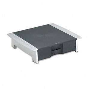   Fax Machine Stand, 21 1/4 x 18 1/8 x 5 1/4, Black/Silver FEL8032601