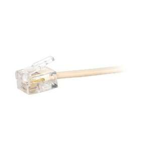  7 4 Conductor Line Cord   Ivory Cross Wired For Telephone 