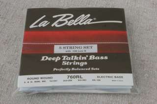   Bella 760RL B Electric Bass Guitar Deep Talkin Bass 5 String  