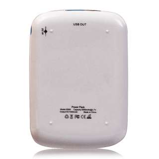 5000mAh Portable External Battery for LG Octane HTC Evo 4G White 