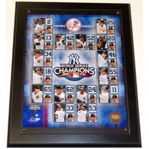   inch New York Yankees Photo with a 10.5 x 13 inch wood wall plaque
