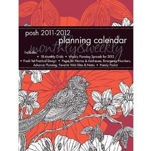  Posh Planner Funky Bird 2012 Engagement Calendar Office 