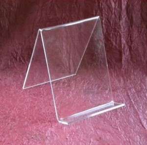 10 pack) 6 acrylic book easel/artwork display stand  