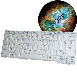 HQRP White Netbook Keyboard for Acer Aspire One A110L / A110X / A150L 