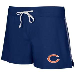   Chicago Bears Ladies Navy Blue Active Logo Shorts