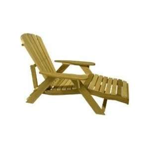  Bear Chair Outdoor Adjustable Adirondack Lounge   Pine 