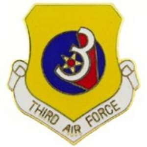 U.S. Air Force 3rd Air Force Shield Pin 1 Arts, Crafts 