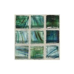 American Olean 13 x 13 Gloss Peaceful Sea Green Glass Tile 