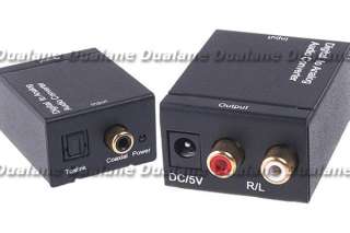 Digital Optical Coaxial Toslink to Analog Audio Converter