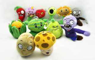 new Plants VS Zombies Soft Plush Toy With Sucker A full set of 12 