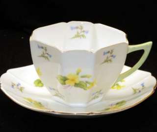 Shelley Queen Anne Primrose Simply Tea cup and saucer  