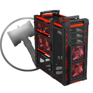 case antec lanboy air red mid tower custom airbrushing not included 