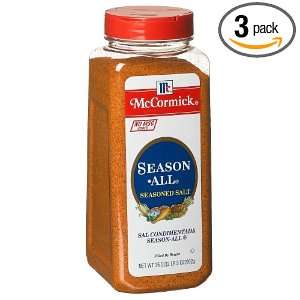 McCormick Seasoning Salt (no Msg), 35 Ounce Units (Pack of 3)