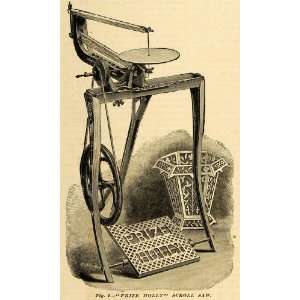  1881 Print Prize Holly Scroll Saw Machinery Antique Lathe 