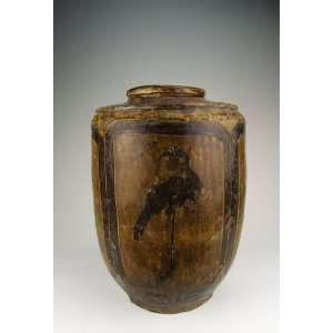  one Shouzhou Ware Porcelain Vase with Panel design, Chinese Antique 
