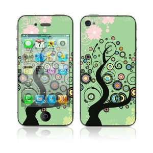   Apple iPhone 4 Skin Cover   Girly Tree Cell Phones & Accessories