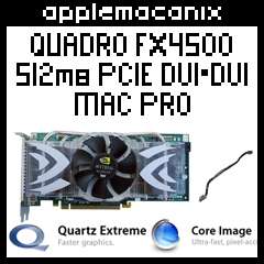 NEW Apple Mac Pro nVidia FX4500 512MB PCIe 630 7532/631 0110 Video 