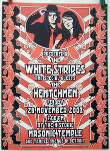   the Hentchmen original 2003 concert poster Dennis Loren artist  