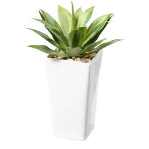   Mini Artificial Agave Plant   Potted with Rocks