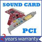 NEW 4 Channel Audio 3D PC PCI Sound Audio Card w/Game M