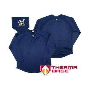  Milwaukee Brewers Authentic Collection Youth Therma Base 