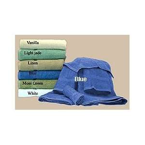  6 Piece 100% Cotton Bath Towel Set BLUE NEW