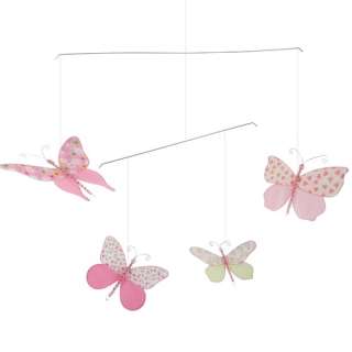 Tiger Tribe Hanging Butterfly Mobile Baby Girl Mobile  
