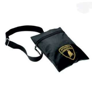  Lamborghini Black Logo Shoulder Bag Clothing