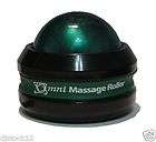 omni massage roller black cap green 