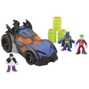   Imaginext DC Super Friends Batman Batmobile Figures Joker Penguin