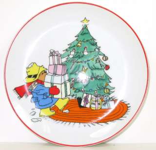 Paddington Bear Christmas Plate   Schmid 1979   Perfect  