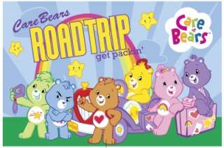 3x5 Care Bears Road Trip Retro Kids Fun Nylon Area Rug  