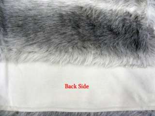 Silver and White Faux Fur Throw 50 X 60 Super Soft Brand New  