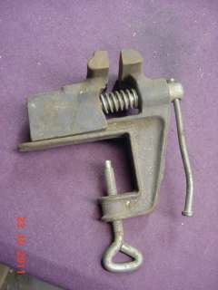 Older Small Clamp On Bench Vise  