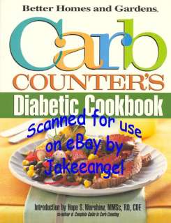 Carb Counters Diabetic Cookbook New Better Homes Garden Softcover Book 