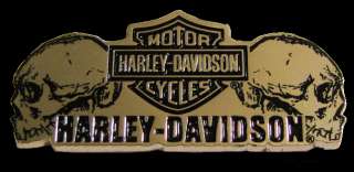 HARLEY DAVIDSON PROFILE SKULL VEST PIN  
