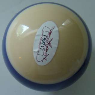Willie Mosconi signed billard pool ball. Number 12. This item comes 