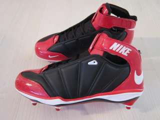 Nike Air Zoom Super Bad II Football Cleats Black/Red Mens Size 13.5 
