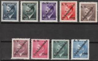 Stamp Germany Czechoslovakia Bohemia Lot WWII Nazi 3rd Reich Hitler 