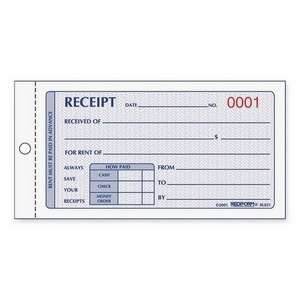 Rediform Rent Receipt Manifold Book