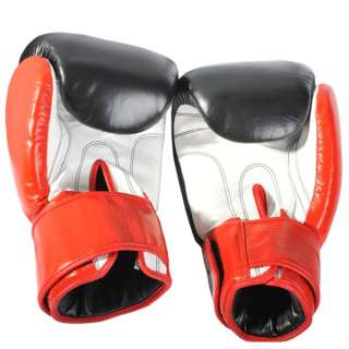 18Oz REAL LEATHER BOXING PUNCHING BAG TRAINING GLOVES  