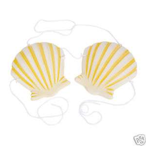 SEASHELL BRAS   BATHING SUIT TOP   LUAU PARTY NEW  