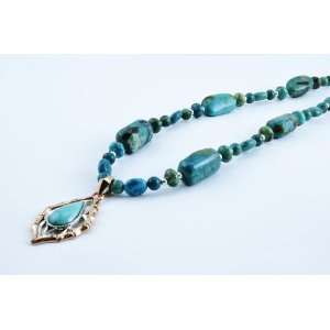    Barse Sterling Silver Turquoise and Copper Necklace Jewelry
