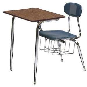   687, Plastic Classroom Combo Desk Chair, Bookbasket