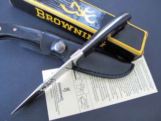 Browning Mirror Blade Wood Handle Bowie Hunting Knife FK83  