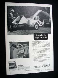 Mitts & Merrill Brush Chippers chipper 1967 print Ad  