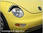 VW bug beetle lime green Eyelashes light headlight car
