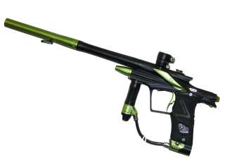   Custom Planet Eclipse Ego 11 Black / Green Paintball Gun Marker  