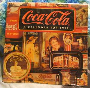 1997 Coca Cola Calendar~NEW~NEVER OPENED~GREAT TREASURE  