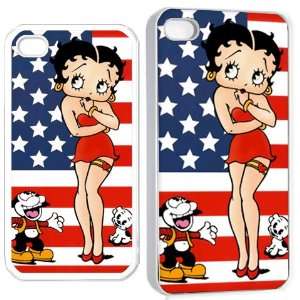  betty boop ve9 iPhone Hard 4s Case White Cell Phones 
